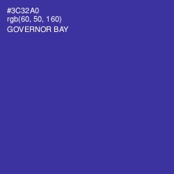 #3C32A0 - Governor Bay Color Image